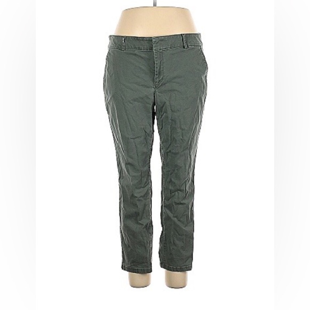 J.Crew Khaki Green Chino Pants, US 18